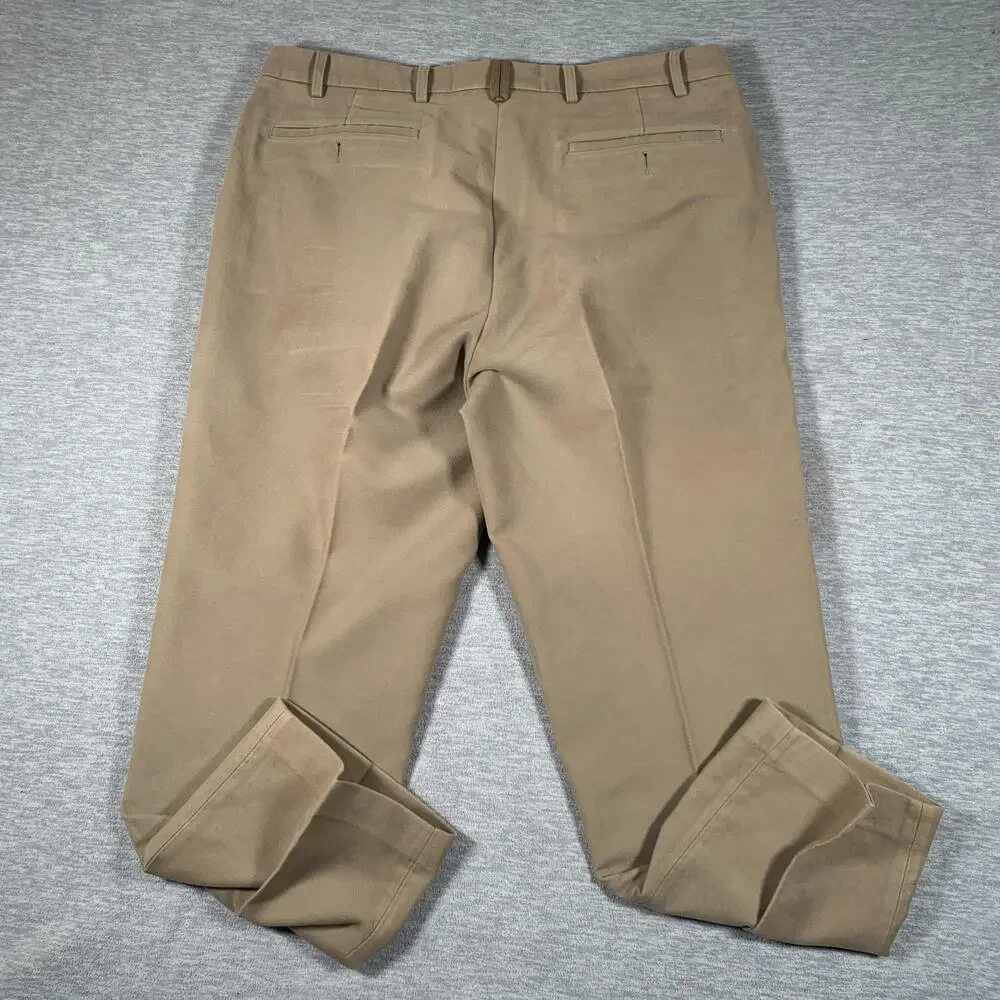 Orvis Pants Mens 40x30 Beige Classic Fit Brisbane Moss Chino Casual